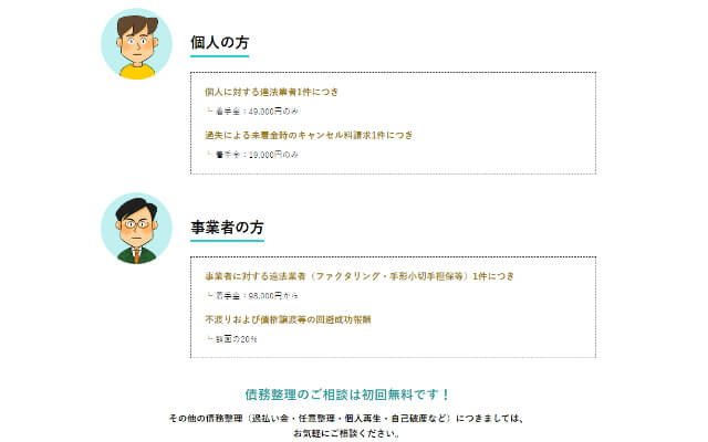 グリフィン法務事務所_依頼_費用