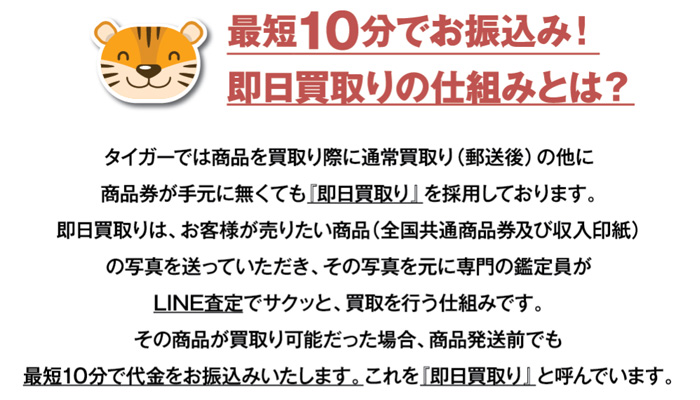 買取タイガー金額
