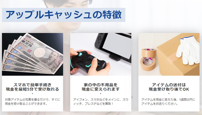 アップルキャッシュ特徴